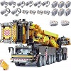 Technologie Grue Liebherr LTM 11200, 7986 Pièces Grue Télécommandée 2.4G RC/APP Grue Mobile LTM Blocs Serrage Compatibles ave