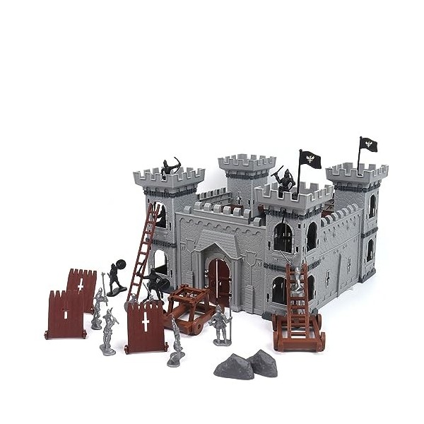 Set De Jeux De Guerres Anciennes, Jeu De Jouet De Château Figurine Daction De Chevaliers Du Château Médiéval, Accessoires De