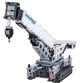 KOAEY Technic Grue sur Chenilles Liebherr LTR 11200, 4000 pièces Jeu De Construction 2.4Ghz APP Telecommande Camion Grue avec