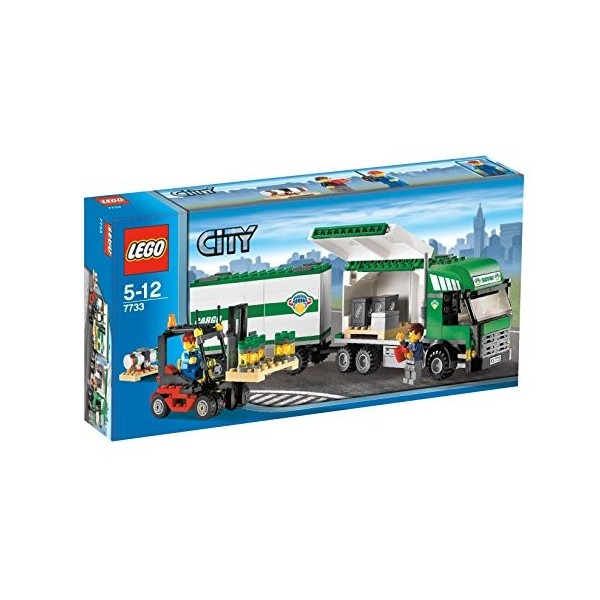 LEGO - 7733 - City - Jeux de Construction - Le Camion et Son Chariot- élévateur