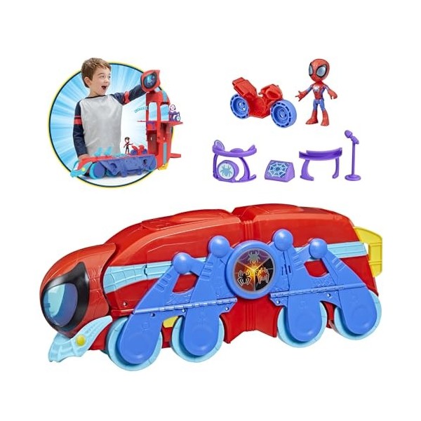 Marvel Spidey and His Amazing Friends Spider Crawl-R, 2-en-1 Deluxe