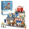 Fun4kid Vue de la Rue Japonaise Boutique Izakaya Mini Blocs Construction, Jouet de Construction Japonais créatif 789 pièces S