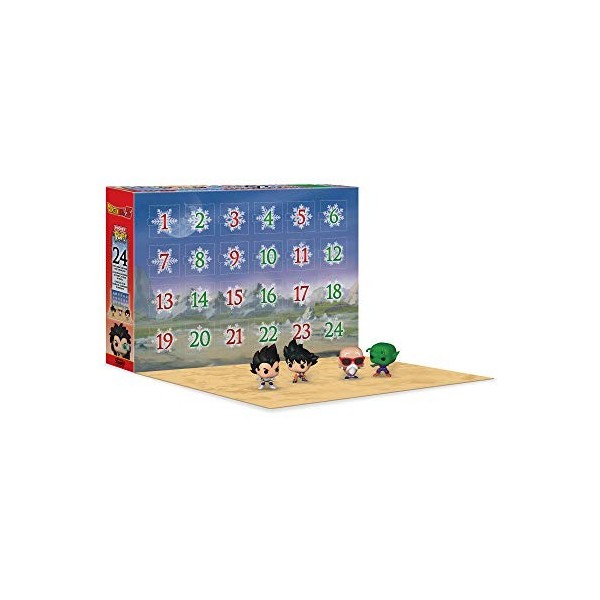 Funko Advent Calendar: Dragon Ball Z - Goku - Calendrier de Lavent - 24 Jours de Surprise - Mini-Figurine en Vinyle à Collec