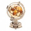 ROKR Maquette Bois Puzzle Bois 3D Globe Lumineux Adulte Construction Adulte, 180 Pièces, Luminous Globe