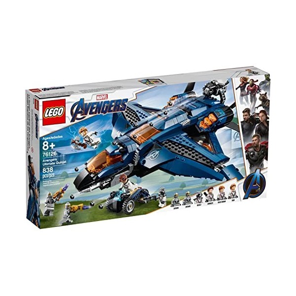 LEGO Marvel Avengers: Avengers Ultimate Quinjet 76126 Building Kit 838 Piece 