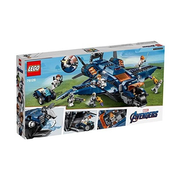 LEGO Marvel Avengers: Avengers Ultimate Quinjet 76126 Building Kit 838 Piece 