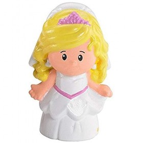 Pièces de rechange pour tube de mariage Fisher-Price Little People P0131 ~ Figurine de mariée blonde de rechange