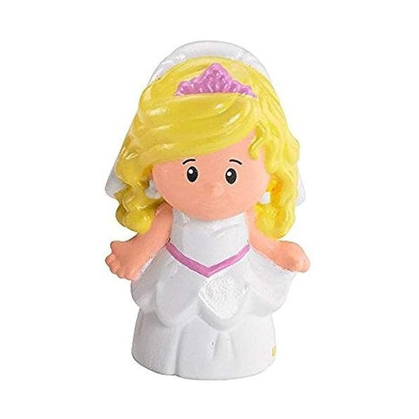 Pièces de rechange pour tube de mariage Fisher-Price Little People P0131 ~ Figurine de mariée blonde de rechange