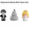 Pièces de rechange pour tube de mariage Fisher-Price Little People P0131 ~ Figurine de mariée blonde de rechange