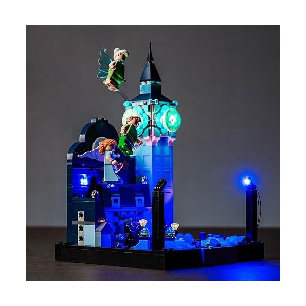 Kit déclairage LED pour Lego Disney Peter Pan et Wendys Flight over London, kit déclairage LED pour Lego 43232 Disney Pete