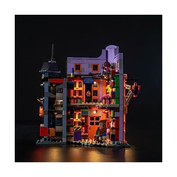 Kit déclairage LED pour Lego Weasleys Wizard Wheezes, kit déclairage pour Lego 76422 Diagon Alley : Weasleys Wizard Wheez