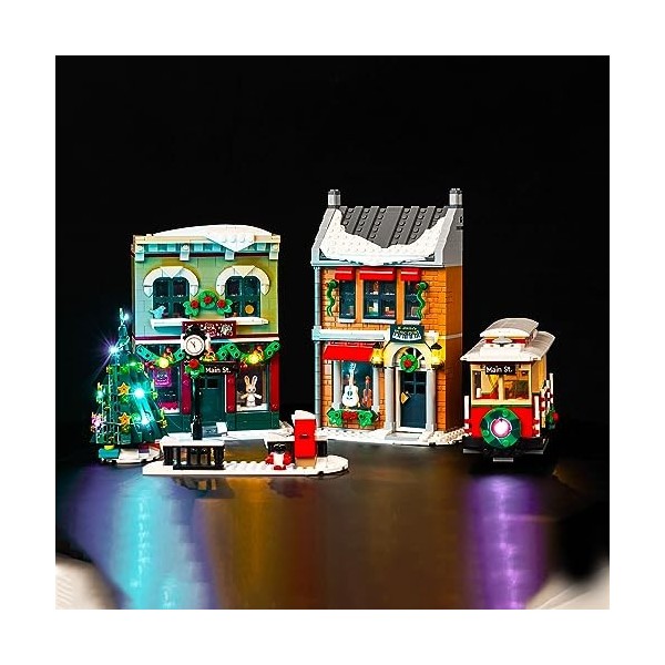 Kit déclairage LED pour Lego Christmas Holiday Main Street, kit déclairage LED pour Lego 10308 Holiday Main Street – Modèle