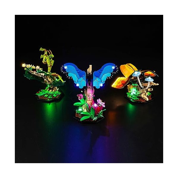 Lego Ideas The Insect Collection Kit déclairage LED pour Lego Ideas 21342 Ideas The Insect Collection – Modèles non inclus, 