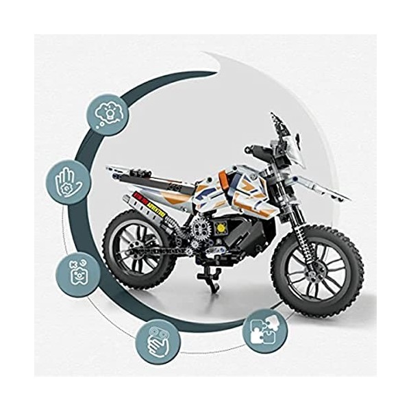 Briques de construction de moto technique pour KTM-790, 435 blocs de serrage technique moto tout-terrain, kit de construction