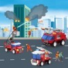 Etarnfly City Feuerwache Bausteine Spielzeug,808 Teilige Fire Rescue Spielzeugset Ambulance Feuerwehrwehr Geschenk für Kinder