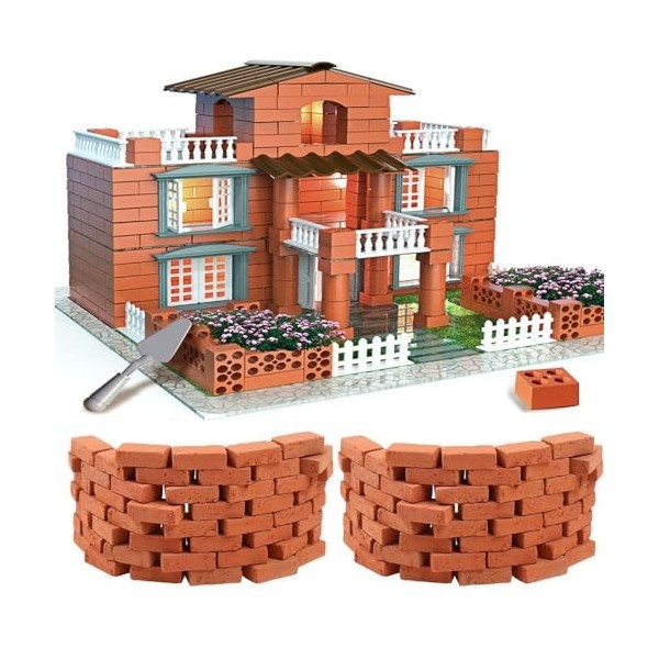 XinYuor 150PCS Briques Miniatures,Mini Construction Briques,Mini Briques pour AméNagement Paysager Briques,Miniature Modèle B