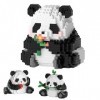 TNSLAND Panda 3 en 1 - Jouet de construction - Blocs de construction - Jouet de construction - 720 pièces - Jouet de construc