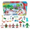 Imaginext DC Super Friends Calendrier de lAvent 24 figurines et accessoires pour enfants dâge préscolaire à partir de 3 ans