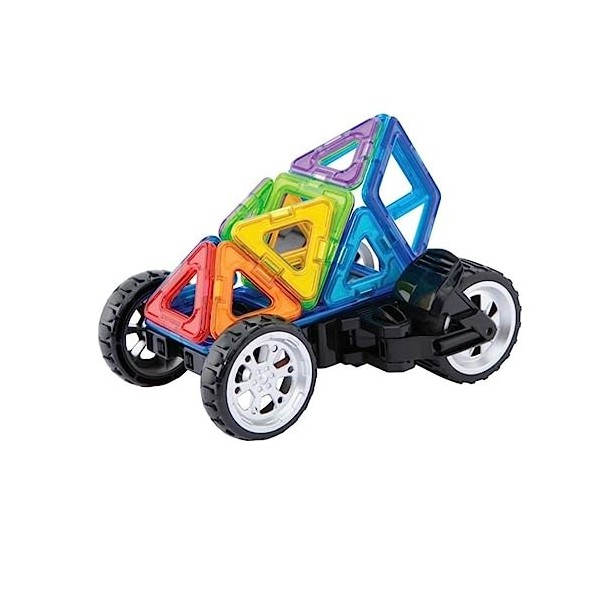 Magformers Amazing Transform Wheel Magnetic Building Blocks Toy. Makes Cars and Bikes. with Special Adjustable Multi-Wheel Pi