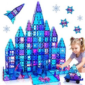 TRABONNLY Jouet Enfant 3 4 5 6 7 8 9 Ans Construction Magnétiques Jouet éducatif pour Cadeau Garcon Fille 3 4 5 6 7 8 Ans Jeu