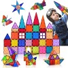 Construction Magnetique Enfant 3-8 ans Fille Garçon 34PCS Bloc De Construction Magnétique Enfants Magnetic Tiles Jouet Jeux M