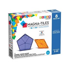Magna-Tiles® Polygons Expansion Set, The Original Magnetic Building Tiles for Creative Open-Ended Play, Jouets éducatifs pour
