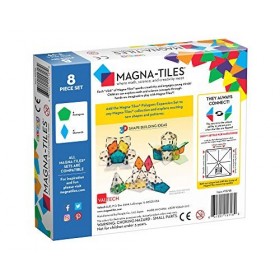 Magna-Tiles® Polygons Expansion Set, The Original Magnetic Building Tiles for Creative Open-Ended Play, Jouets éducatifs pour