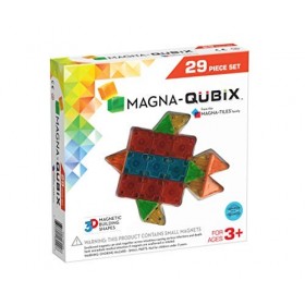 Magna-Qubix Lot de 29 Blocs magnétiques Originaux pour Loisirs créatifs, Jouets éducatifs pour Enfants 3 Ans +