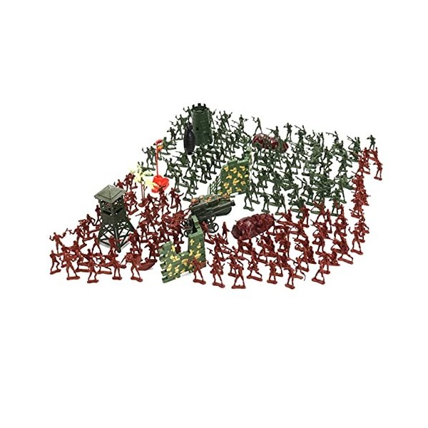 Xiaojikuaipao 238pcs Plastique Playset Toy 4cm Soldats Figures & Accessoires