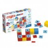 Geomag, Magicube Word Building Clips, Jeux Magnétiques pour Enfants dès 3 Ans, pour Apprendre lAnglais, Pack de 55 Pièces