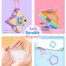 MOOKCUY Construction Magnetique Enfants Jouet 3 4 5 6 7 8 9 Ans - Apprentissage et développement - Blocs de Construction magn