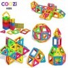 COOZi Lot de 40 blocs de construction magnétiques pour enfants Jouets de construction éducatifs pour enfants | Carreaux magné