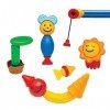 Stick-O Fishing Magnetic Building Blocks Set. Chunky Building Blocks for Younger Children. Easy to Hold and Build., Rainbow, 