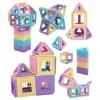 FAOKZE Lot de 50 blocs de construction magnétiques - Jouet - Blocs de construction magnétiques - Jeu magnétique pour enfants 