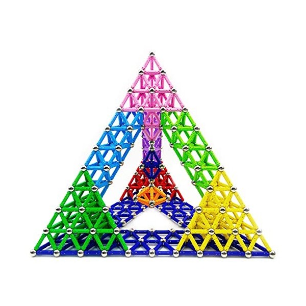 morkka 144 Pièces Blocs de Construction Magnétique 3D Jouet de Puzzle Jeux de Construction avec Bâtons Magnétique Colorés Cad