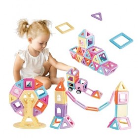 Wit & Work Blocs de Construction Magnétiques, Jouets de Construction éducatifs pour Filles et Garçons de 3 Ans, Ensemble de 1