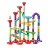 TOUFA Blocs de Construction,113 Pièces 3D Marble Run Set Construction Blocs de Construction STEM Jeux dapprentissage Éducati