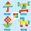 Lot de 40 Blocs de Construction magnétiques, Cubes magnétiques 3D pour Enfants, Jouets sensoriels pour Enfants, Blocs magnéti