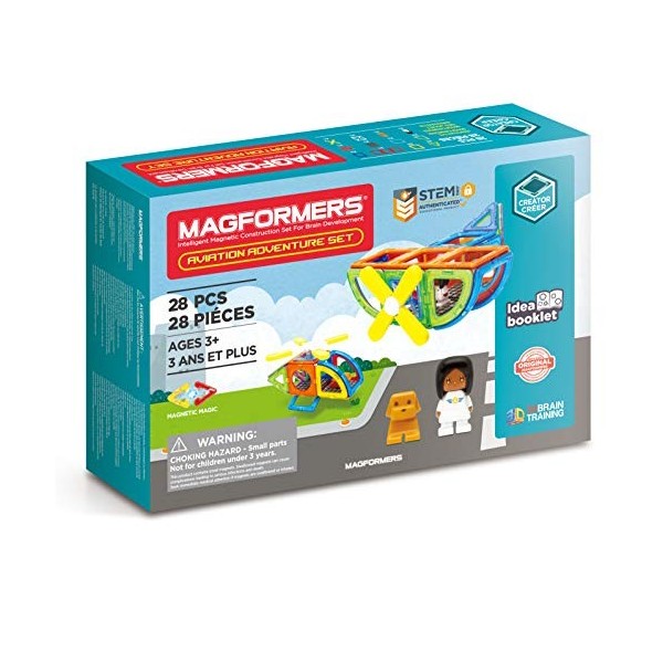 Magformers Aviation Adventure Magnetic Construction Set. 28 Pieces. STEM Toy. Educational Toy.