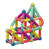 Lot de 25 à 64 bâtons de construction magnétiques pour enfants et adultes, jouet de construction non toxique