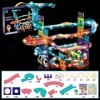 Jokooan Construction Magnétiques Enfant, 111 pcs Jouets Magnétiques Jouets de Construction Éducatifs Ensemble de Blocs de Con