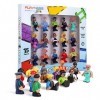 Playmags Figurines magnétiques - Ensemble de 15 Figurines - Play People Parfait pour Les tuiles magnétiques - Jouets dappren