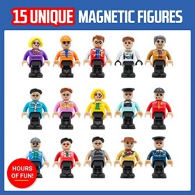Playmags 48 pièces - avec des aimants Plus forts, STEM Jouets pour Les  Enfants, Carreaux et Blocs de Construction magnétiques
