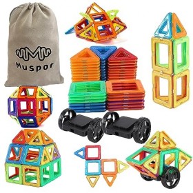 Carreaux magnétiques colorés 3D pour enfants 30PCS 