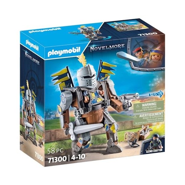 Playmobil 71300 Géant de Combat Novelmore, Les Bras et Les Jambes du géant sont Mobiles, Le Chevalier Peut être inséré à lin