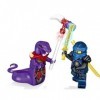 NOLLAM Lot de 24 mini figurines de jouets assemblées avec armes compatibles avec les ornements Legoo Ninjago Collection Custo