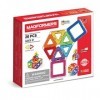 Magformers 26-Piece STEM Magnetic Tiles Toy, Used in Schools for Maths and Geometry, Rainbow-Coloured Squares and Triangles w