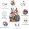 AOMIKS Magnet Building Tiles 173 Pcs 3D Mini Blocs Magnétiques Empilables Enfants Apprentissage STEM Jouets pour Filles et Ga