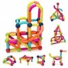 DREAMADE Bloc Construction Magnetique 88PCS, Boule magnétique pour Enfants 3+ Ans, Montessori Jeux 3D pour la Maison, l’École