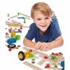 Eichhorn - Set de Construction - Jeu de Construction Bois - 75 Pièces - Dès 3 Ans - Bois de Hêtre Labellisé FSC - 100039024